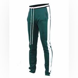 Men’s Green/White Track Joggers 2XL
